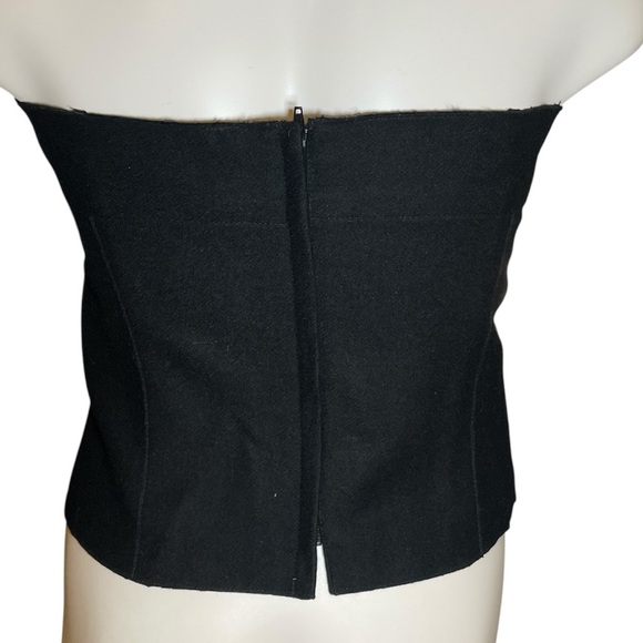 Laundry By Shelli Segal Black Strapless Top sz 8 - Picture 3 of 10